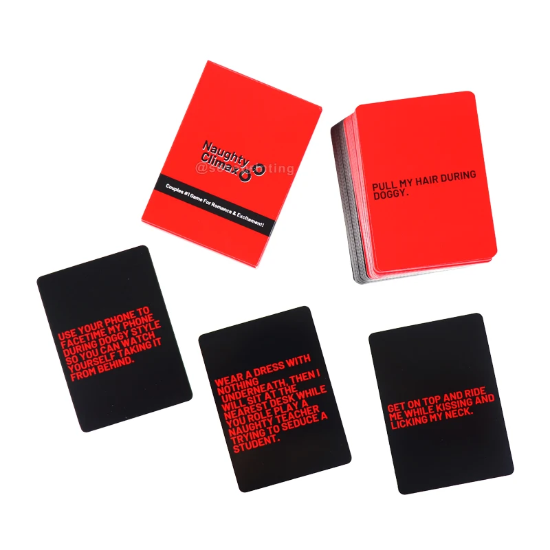 OEM дизайн для взрослых любовный язык парная игра романтики и азарта пользовательская печать игровой карты