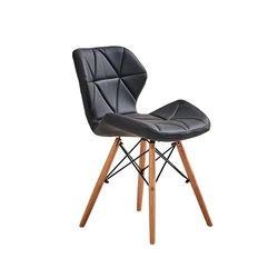Colorful Modern Style Dining Chairs Fabric Wood Leg Metal Frame Butterfly Radar Chair For Living Room Furniture Pu Leather Chair