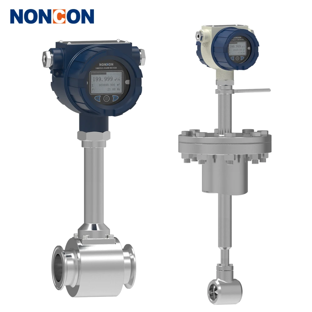 RS485 compressed air gas co2 flow meter Carbon dioxide nitrogen argon vortex flow meter for boiler steam vortex flowmeter price