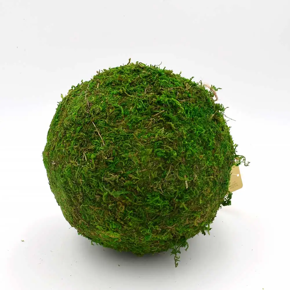 
Wholesales Resin Garden Green Moss Stone Spring Decoration ball Shape Garden Moss Rock Decor 