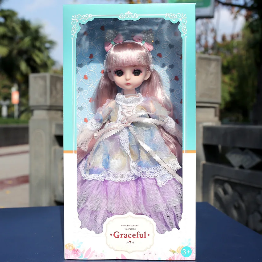 Princess Dress Fashion Accessories Girl Dress Up Doll Toy for Children Fashion Clothes DIY Dress Up Dolls for Girls Gift