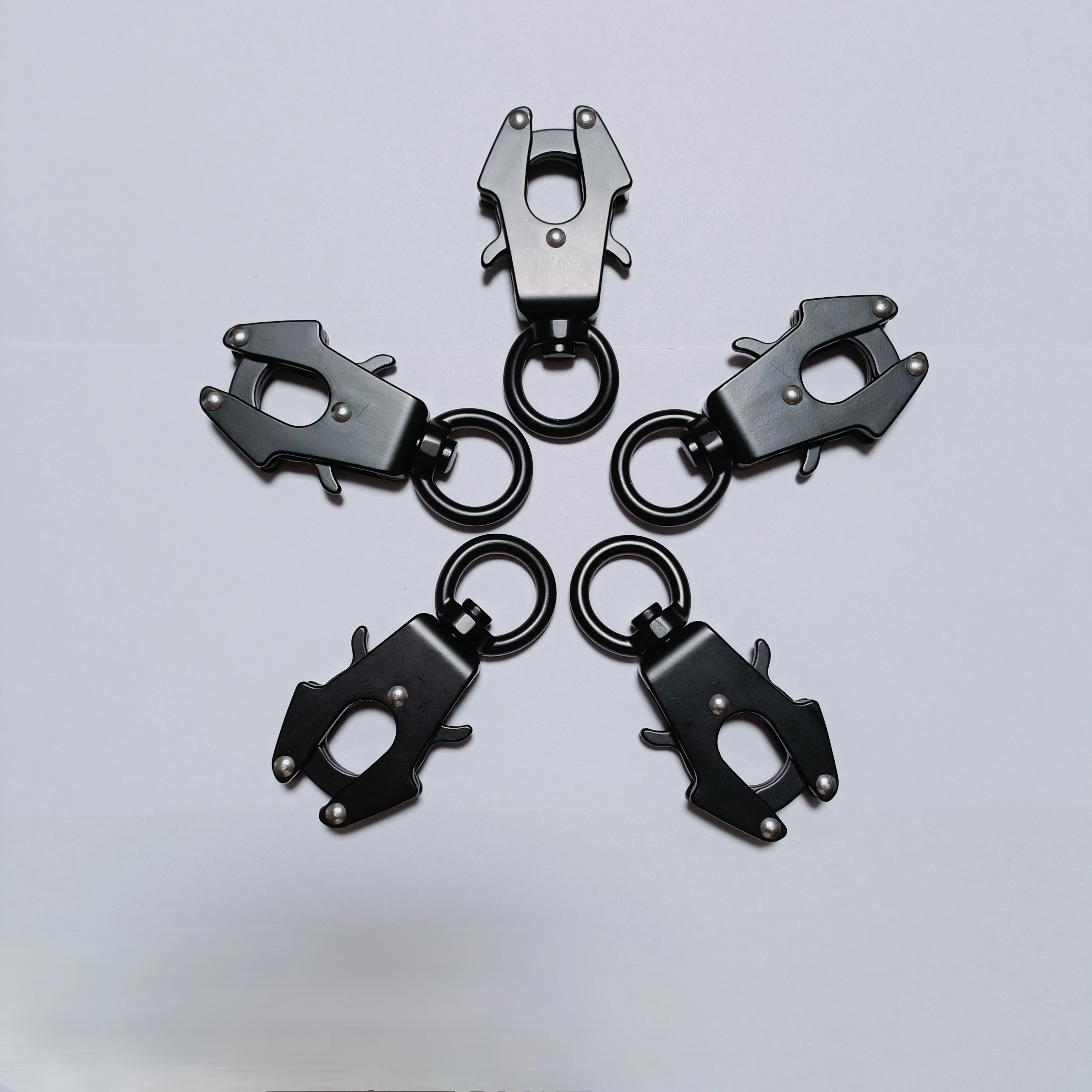 20mm metal zinc alloy steel Frog swivel carabiner dog pet carabiner hook