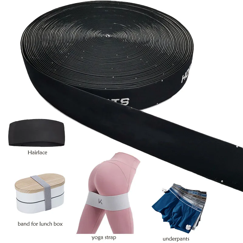 Woven Jacquard Elastic Webbing/band/tape for Lunch Box Snack/food/meal Container Underwear Bra Shoes Ipad Case Wrist Strap Flat