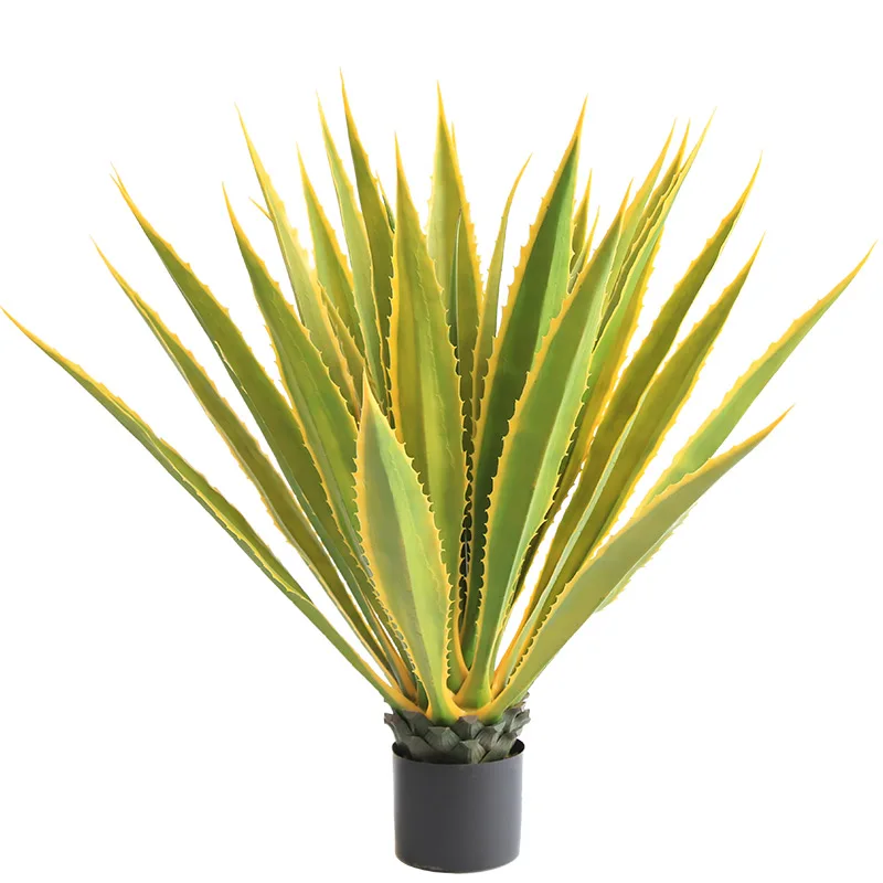 Decorative Plants Wholesale artificial plant factory  fake sisal hemp in plastic pot Garden Decor