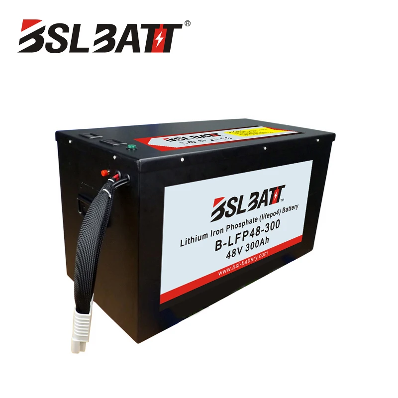 BSLBATT глубокий цикл 51,2 в Ач литий-ионные LiFePO4 перезаряжаемые литиевые батареи для вилочного погрузчика с BMS