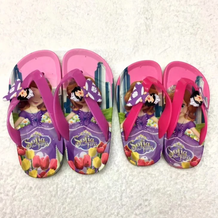 Kids beach shoes slippers cartoon slippers children flip flops