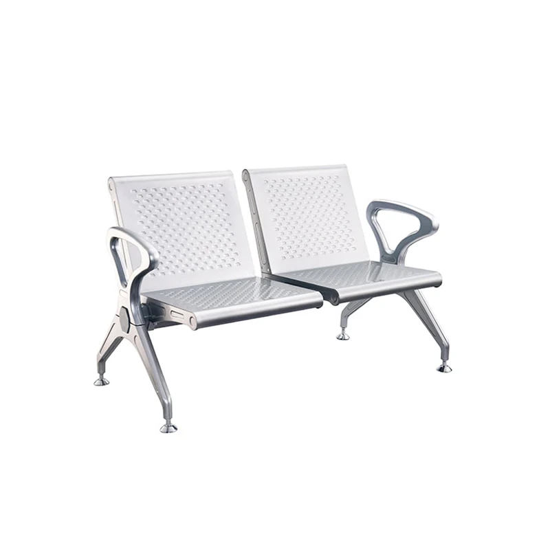 Public area Metal Frame 1.5mm airport waiting chair 1-3 Seater Accompany Wait Chair
