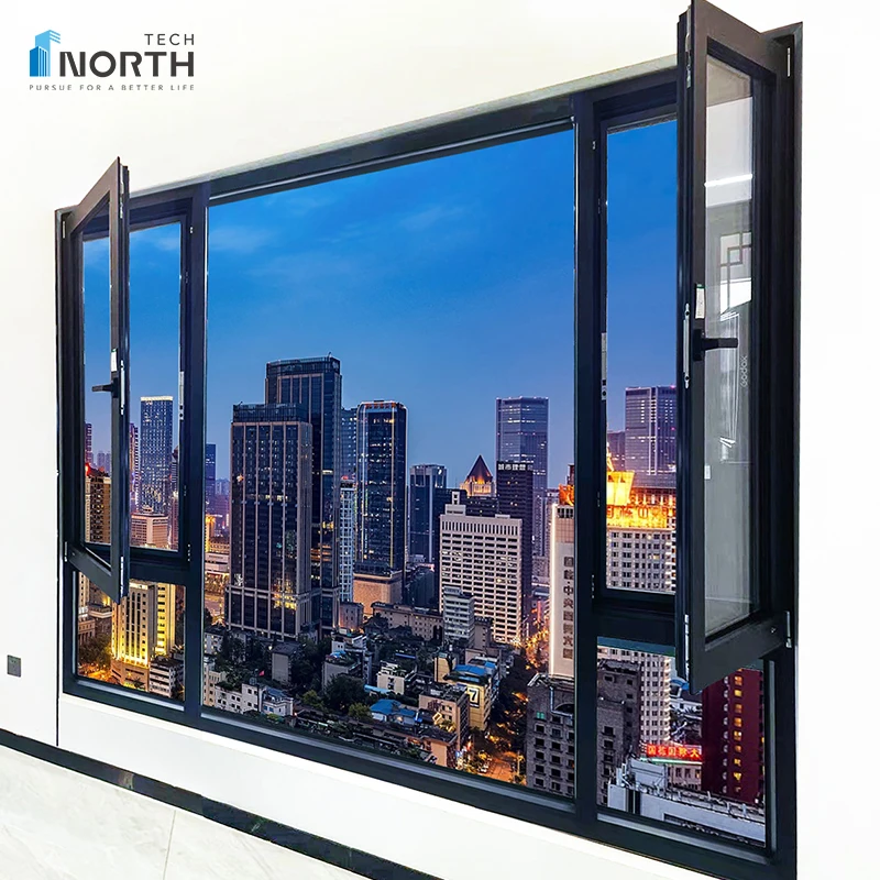 Factory Price Customized Windows and Doors New Design  Aluminium Tilt & Turn Window for home and building