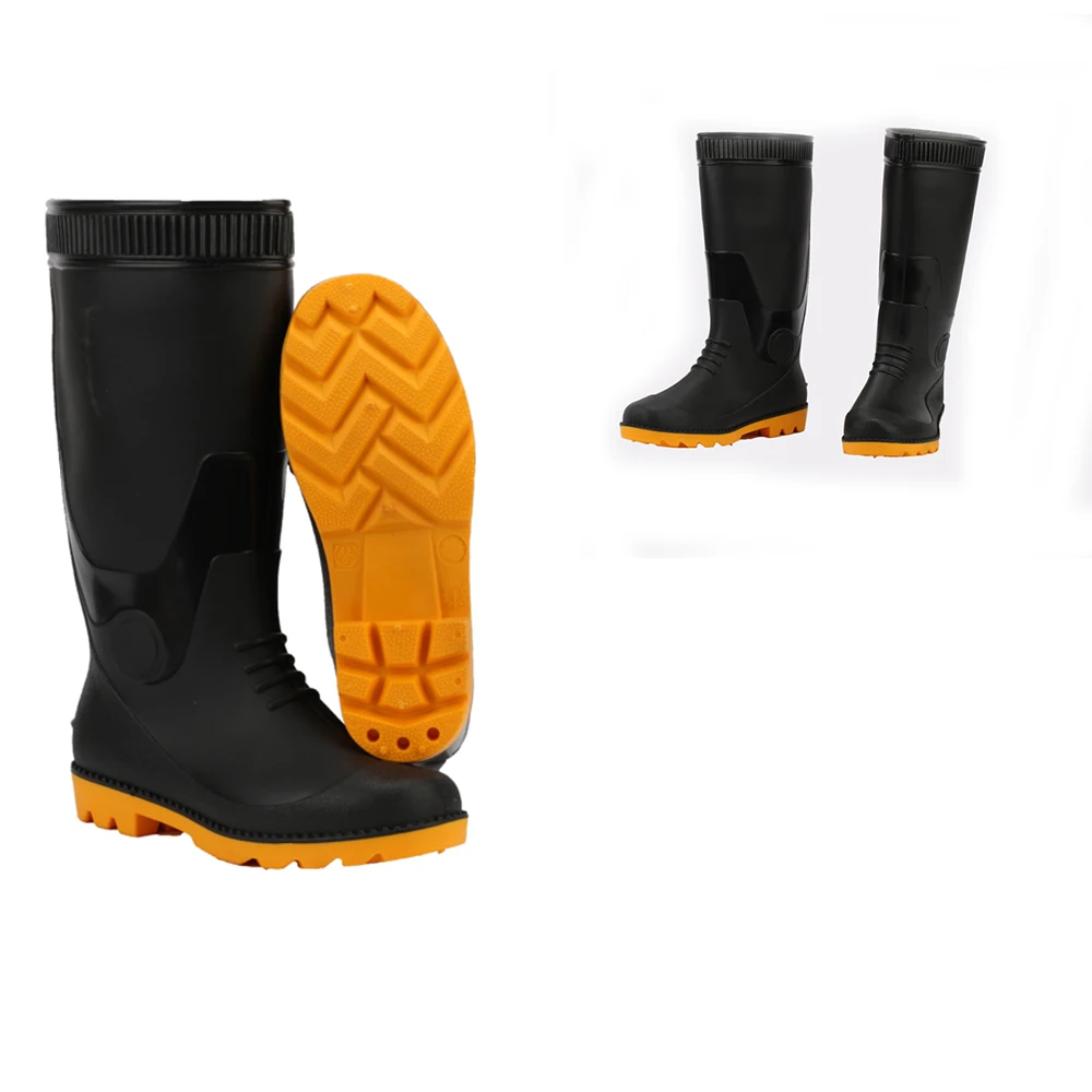 waterproof hot explosive Global PVC GumBoots Anti Slip pvc rain boot gum boots factory for men adults