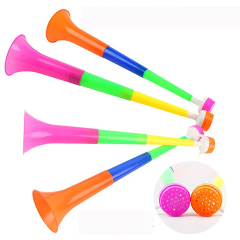 Promotional Football Fan Cheering Accessories Plastic Fan Horn Vuvuzelas For Football Game