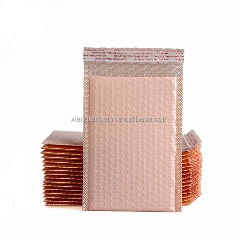 custom logo mailing shipping bag padded bubble poly wrap packaging mailing bag