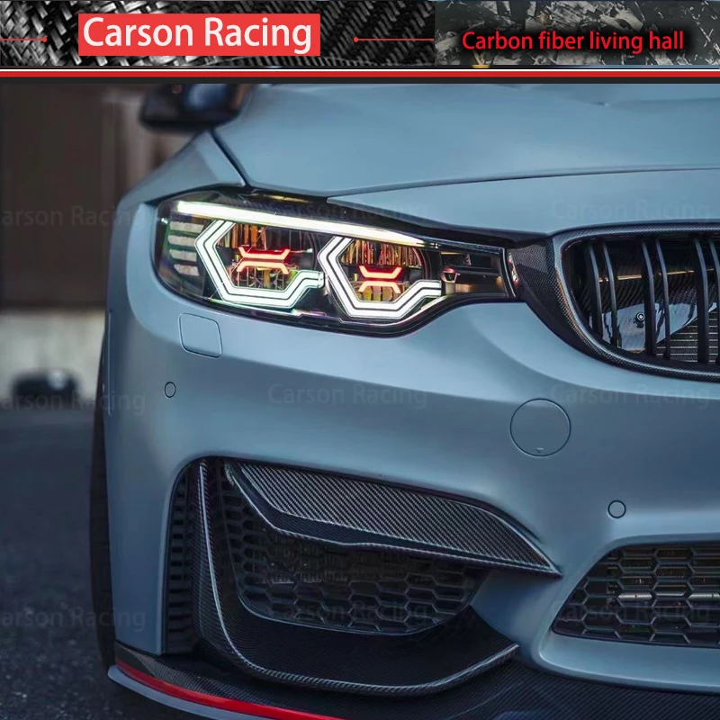 2 шт. комплект для кузова BMW F80 M3 F82 F83 M4 из натурального углерода