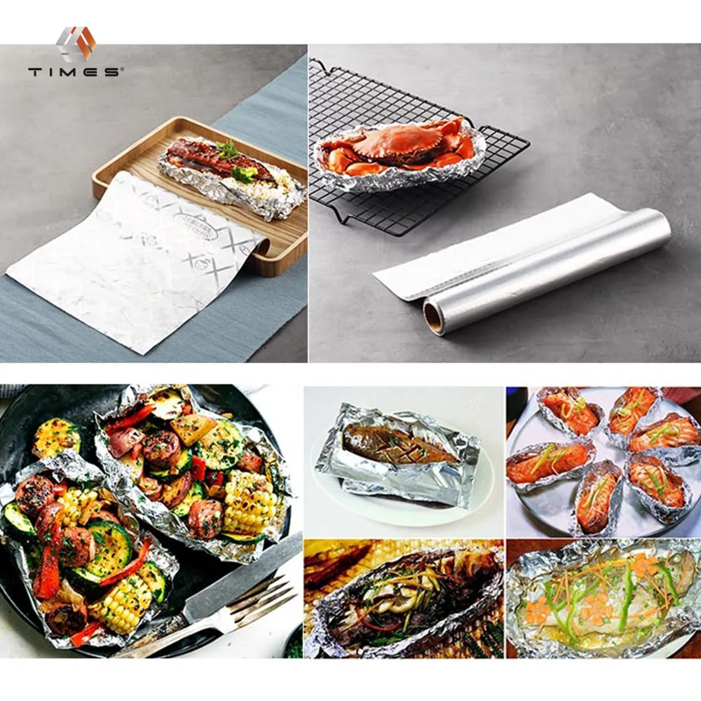 200 Square Feet Heavy Duty Aluminum Foil Rolls For Food Service Caterings and Restaurants
