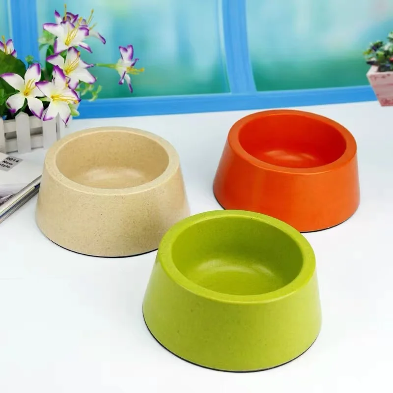 Amazon Hot Sale Bamboo Fiber Feeding Supplies for Small Dog Pets Feeder Food and Water for Dogs and Cats