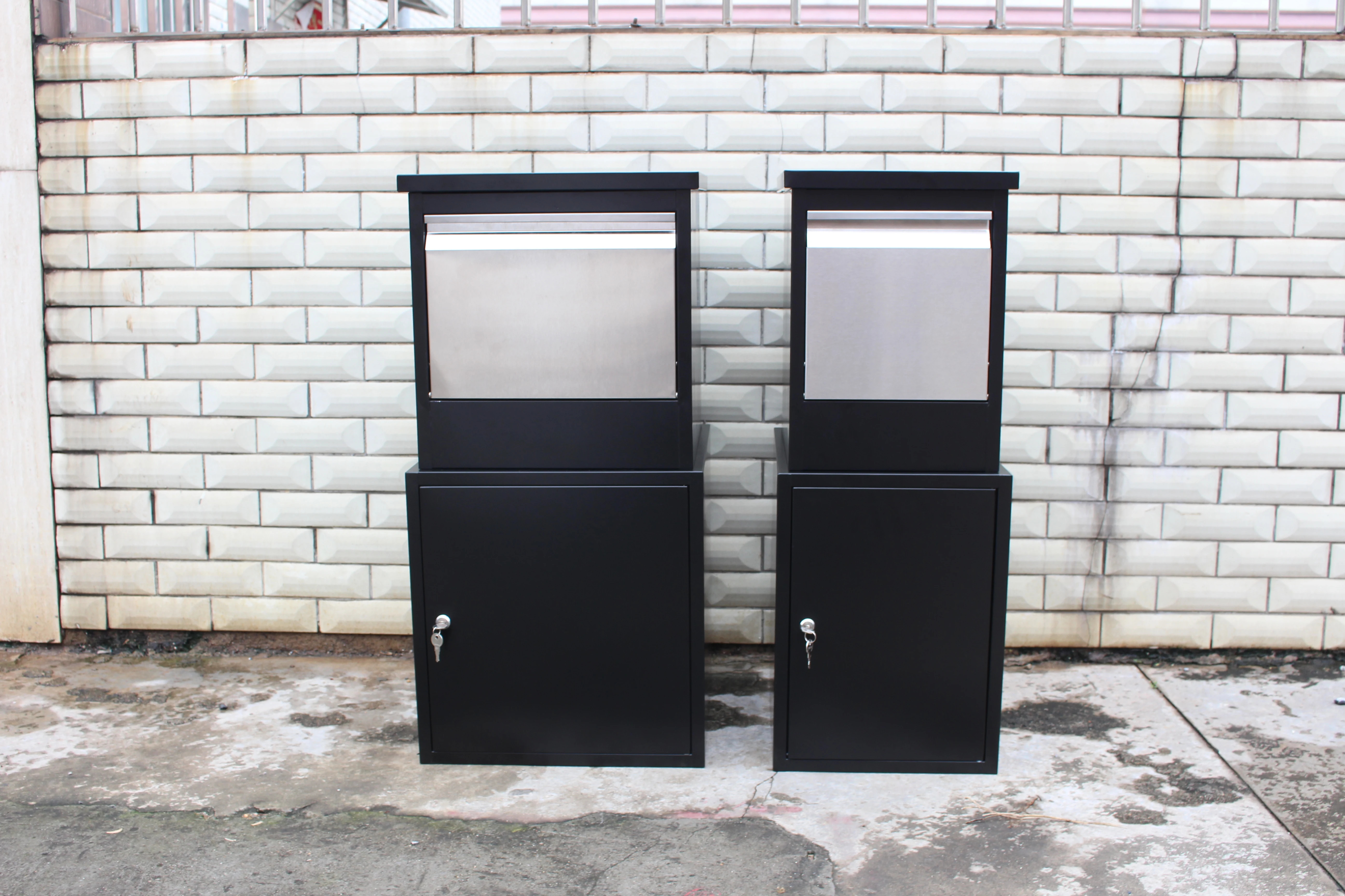 2024 New Design Stainless Steel Freestanding Parcel Drop Box for Apartment Use
