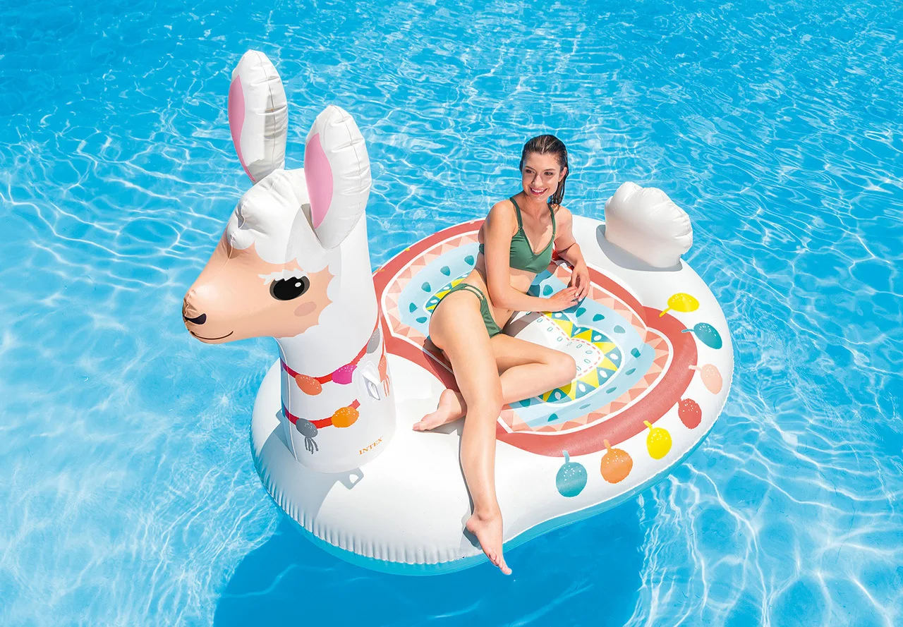 
INTEX57294 Large Alpaca Modeling Water Mount Giant Adult Inflatable Ride-on Pool Float 