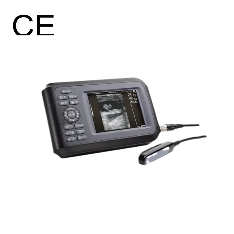 Animal Ultrasound Machine with Rectal Probe for Cattle and Horses V8 Portable Full Digital Veterinary Diagnostic Equipment
