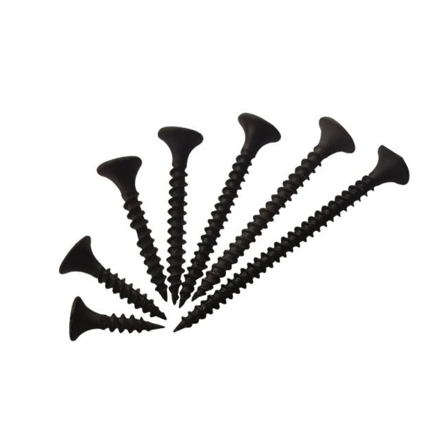 China fastener manufacturer drywall screw Gypsum screw fine course thread Black grey phosphorus