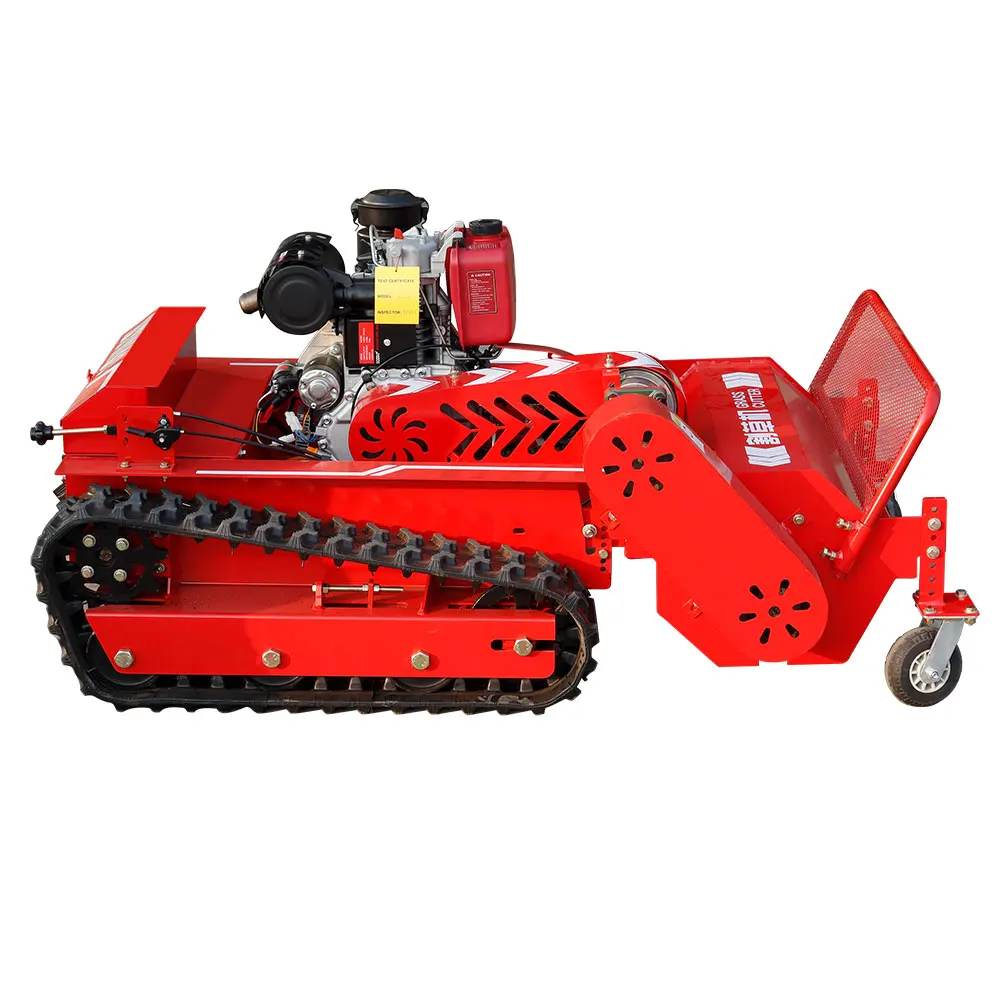 New Multifunctional Diesel Engine Automatic Slop Lawn Mower All-Terrain Robot Cutter for Agriculture