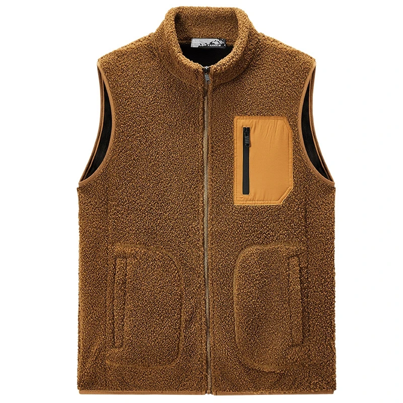 Fleece Wearproof Soft Windproof Vest for Warmth Mens outerwear