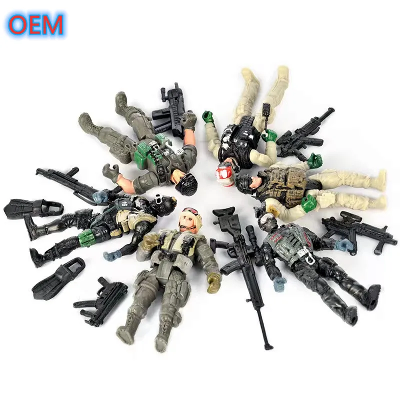 OEM 3d Action Figure Toy Custom Plastic Soldier Character Figure Military Figure