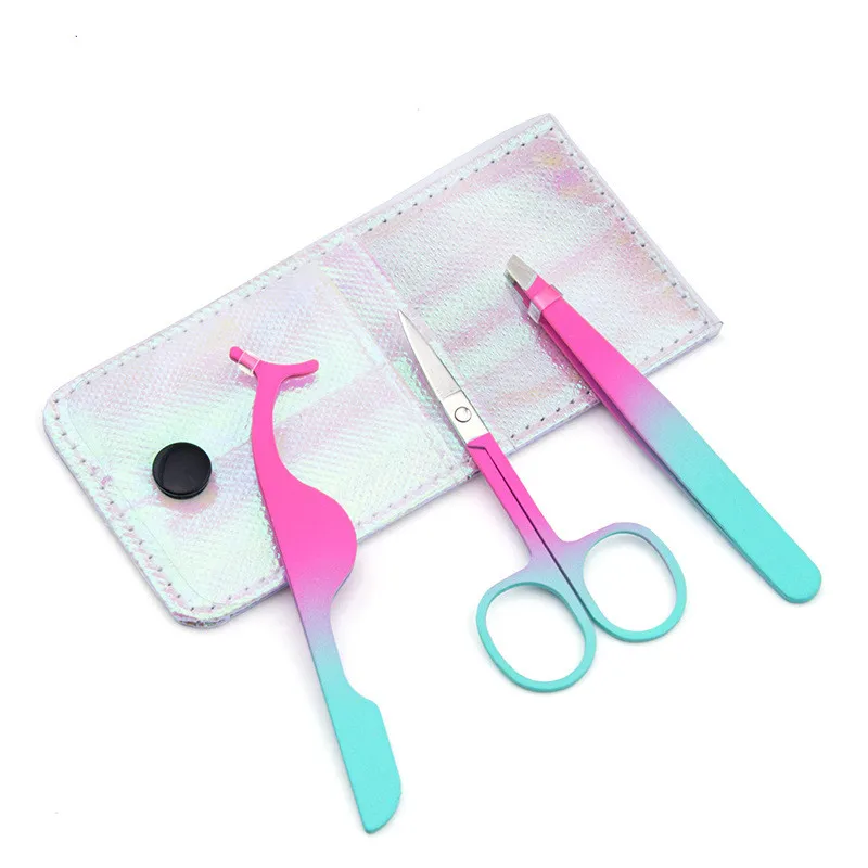
Private Label Logo Stainless Steel Eyelash Scissor ,Volume Eyelash Tweezers Eyelash Eyebrow Tweezers Set 