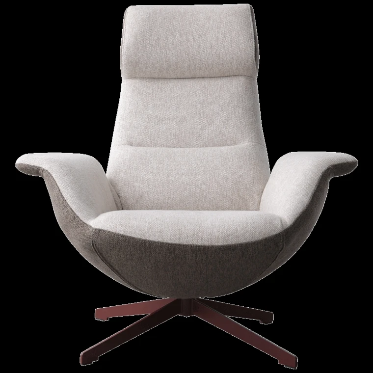 
Italy New Design Living Room Grey Velvet High Back Chair Luxury Comfortable Fabric Leisure Chair Modern Quality Recliner Chair 