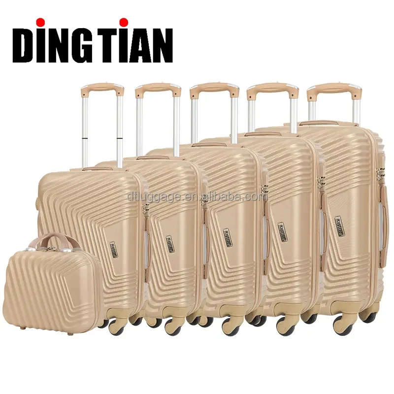 ABS Travel Suitcase Sets Hard Shell Luggage Bags 12 16 18 20 24 28 Inch sets 360 degree trolley suitcase