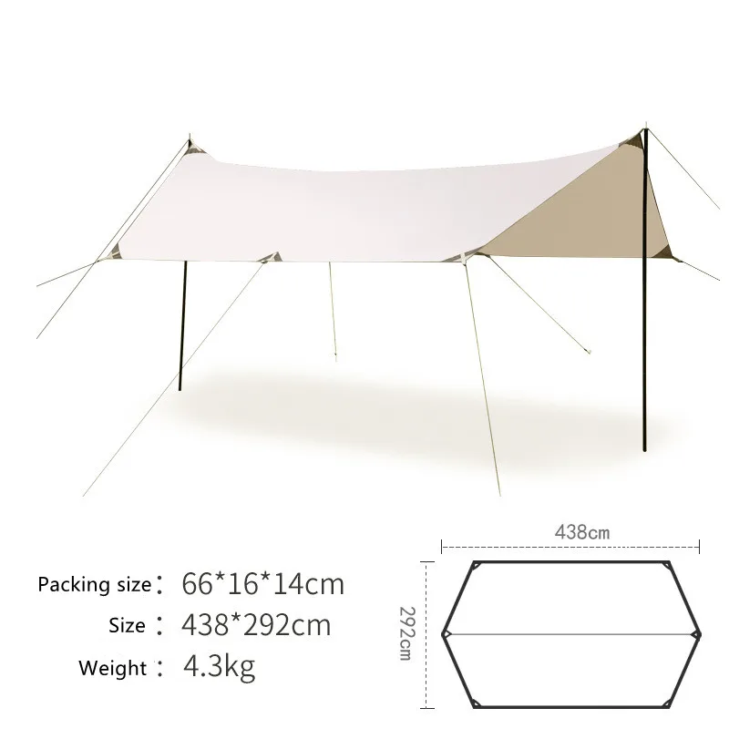 Grade Outdoor Patio Canopy Awning Fabric Cloth Screen  UV Block UV Resistant Heavy Duty Commercial Rectangle Sun Shade Sail