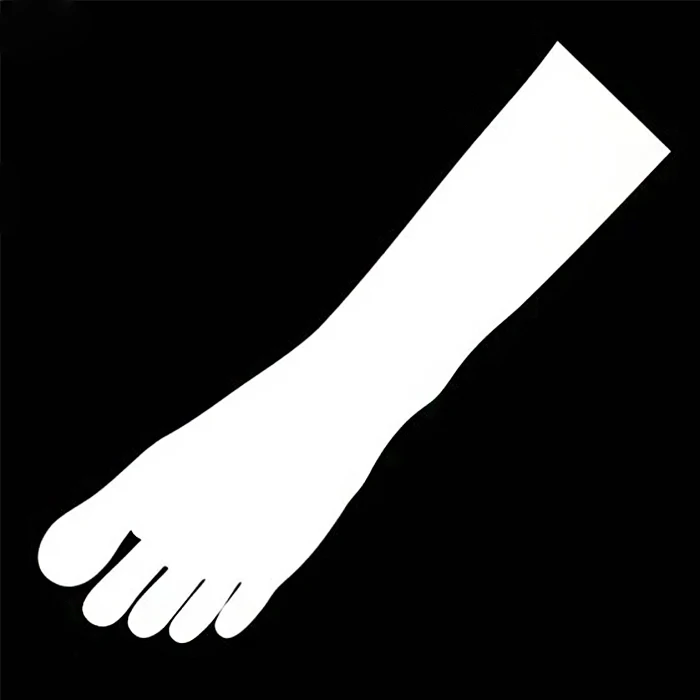 Factory Laser Cut Reusable White Acrylic Henna Foot Template For Tatoo Practice