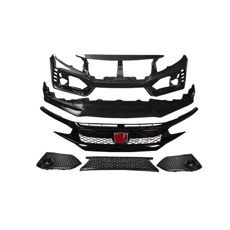 Аксессуары Honda Civic автомобильные бамперы комплекты кузовов для FK7 2016-2020 обновленные КОМПЛЕКТЫ КУЗОВОВ FK8 типа