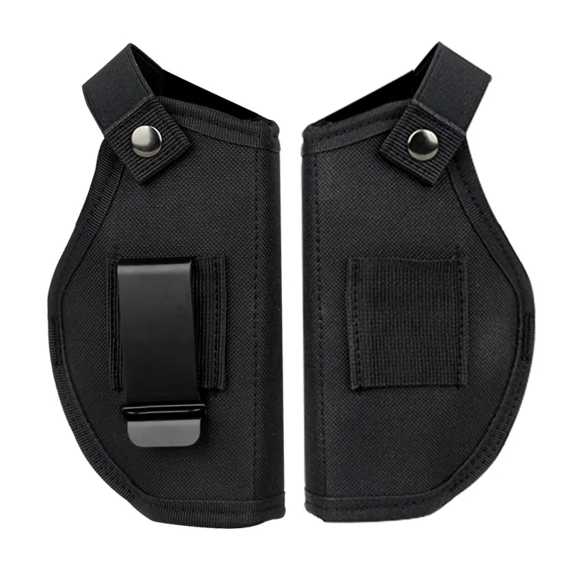 Hot Selling Tactical Gun Holster Attachment Gun Bag Universal Pouch Gun clip Holster Concealed Waist with Hook Leather