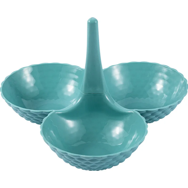 Креативный вращающийся поднос для закусок, печенья, фруктов, пластиковая тарелка для фруктов