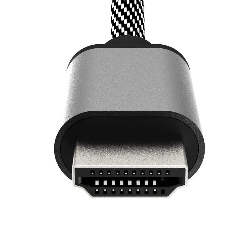 Кабель HDMI 4K 60 Гц 18 Гбит/с, высокоскоростной кабель HDMI 2,0, плетеный шнур для монитора телевизора