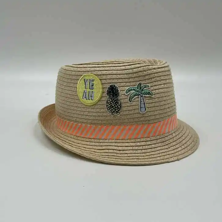 Соломенная шляпа для мальчиков и девочек, Солнцезащитная Панама