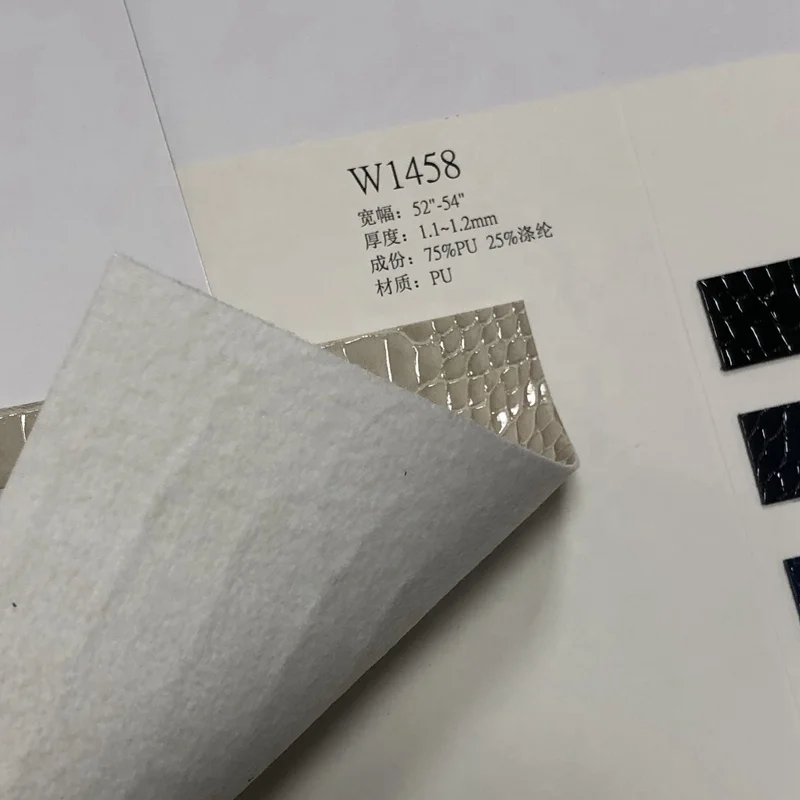All Color Have Stock Shining and Matt crocodile Vinyl Coloured Textured Imitation Leather Fabric