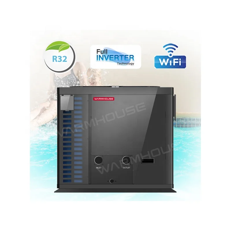 Factory Direct Sale Large Heating Capacity 32kw Full Inverter WIFI Swimming Pool Air To Water Heat Pump Swimming Pool Heat Pump