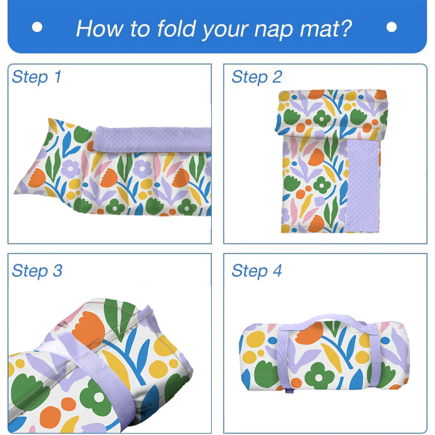 Kids Sleeping Bag for Daycare, Preschool Rolled Napping Mats Kindergarten Sleeping Mat for Toddler  Mat with Pillow and Blanket