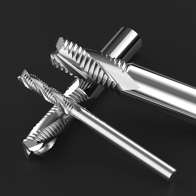 HUHAO roughing end mill for aluminum - 3 Flutes CNC tool Customized milling cutter H19020308