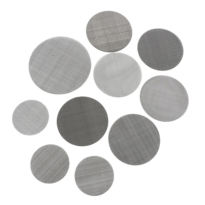 0.001-1mm 8micron-15000micron Dutch Plain Twill Weave wire mesh filter disc
