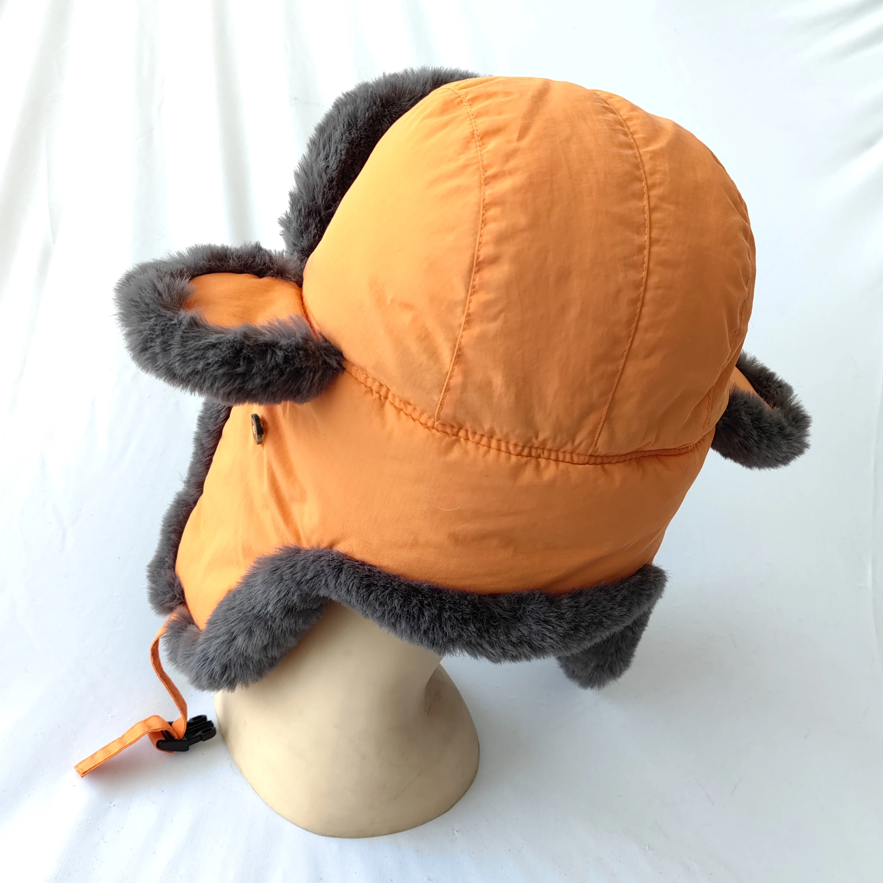 Winter outdoor cycling men and women imitation fur hat thickened warm windproof cold outdoor skiing hat