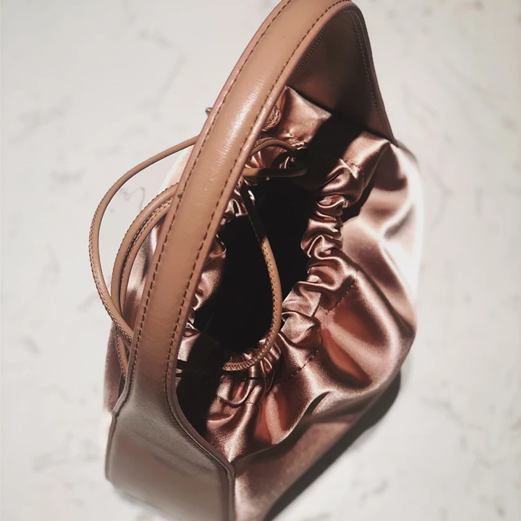 original design Alexander style silk handbag silk tote bag custom logo 100% mulberry silk Shoulder Bag