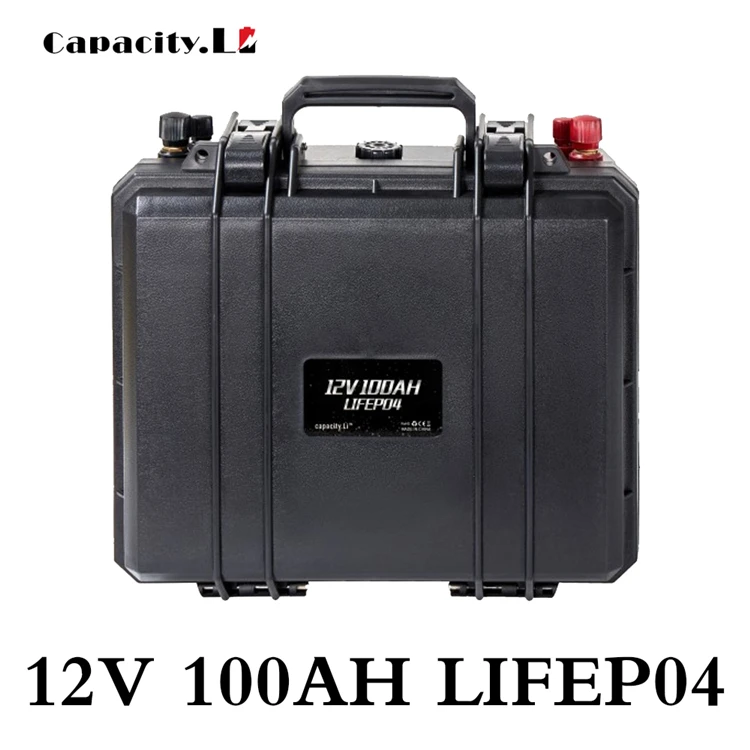 12v 100ah lifepo4 battery pack Rechargeable Batteries 100a Power station with bms for RV Outdoor camping and Inverter