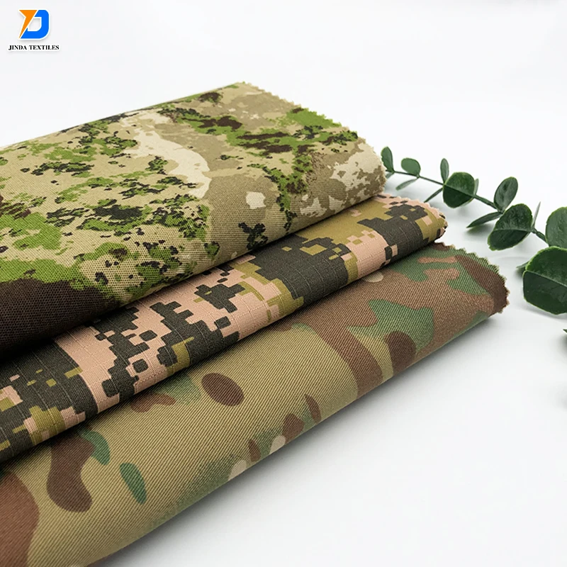 Jinda Textiles good quality Heavy TC and Cotton textile twill and canvas and rip stop fabric for industrial vest uniform fabrics
