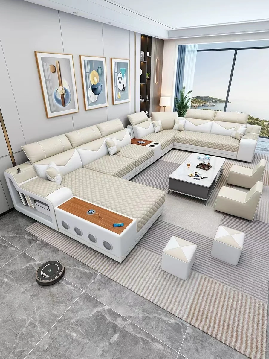 New Light Luxury Latex Detachable and Washable Fabric Sofa Simple Modern Living Room Multifunctional Furniture Combination