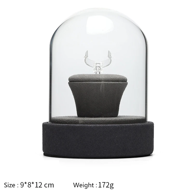 Ring Fancy Exhibition Stand Jewellery Box Window Closed Jewelry Display
