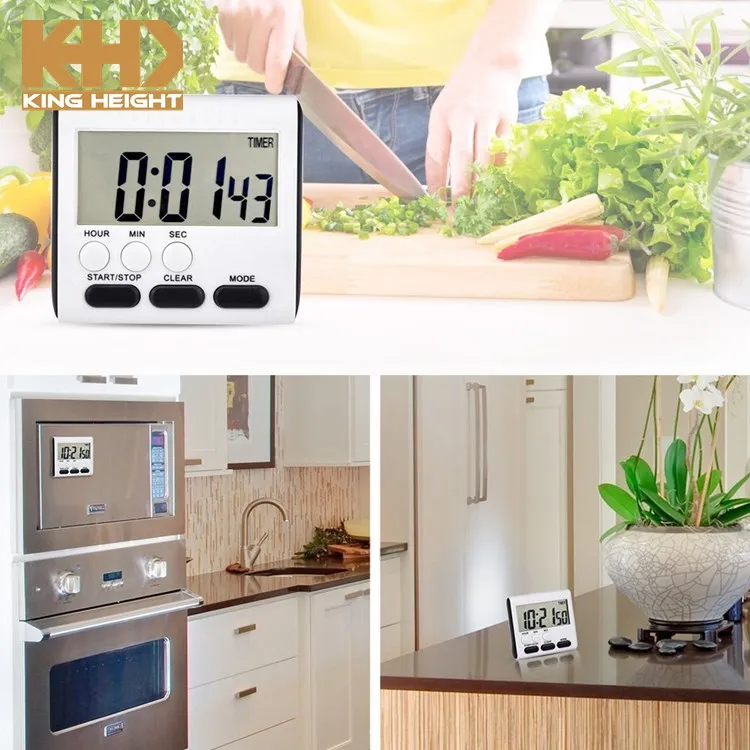 KH-TM010 Cheap Large Screen Display Food Cooking Electronic Countdown  Digital Kitchen Timer