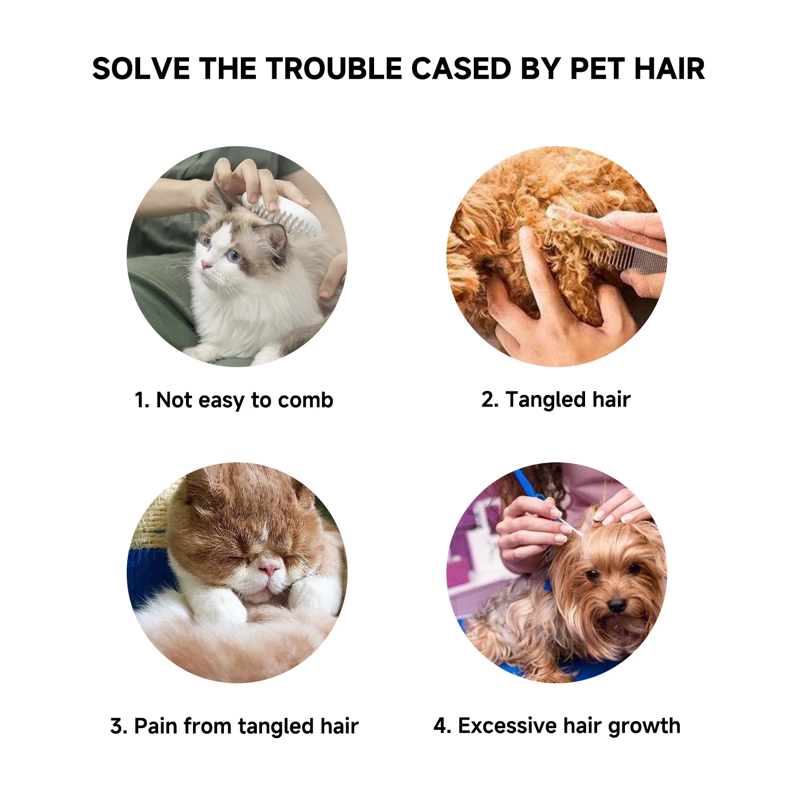 Mat Splitter Cat Pet Knotting Comb Open Knot Shedding Brush Dog Knotting Comb Knife Dog Lightweight Dematting Blade Brushes