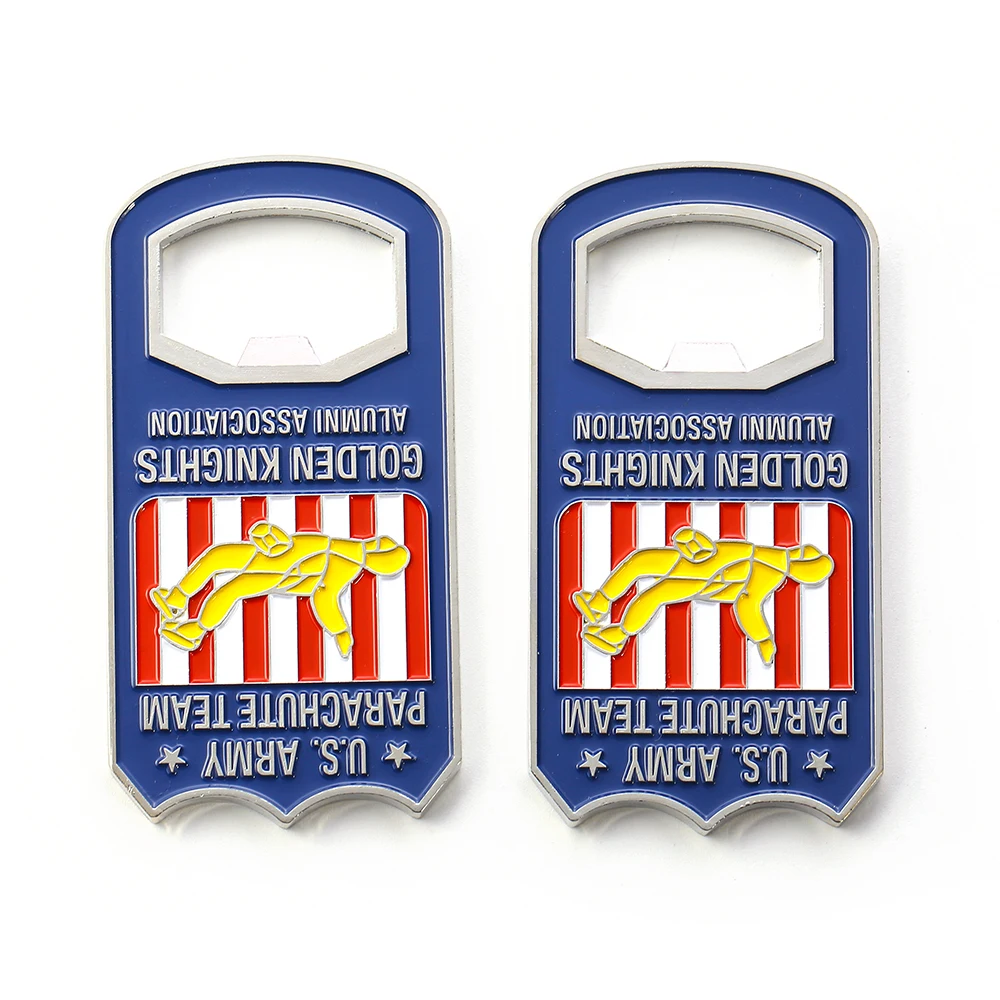 Multifunctional Metal Bar Bottle Opener Souvenir Custom Wine Opener Soft Enamel Bottle Opener with Magnet