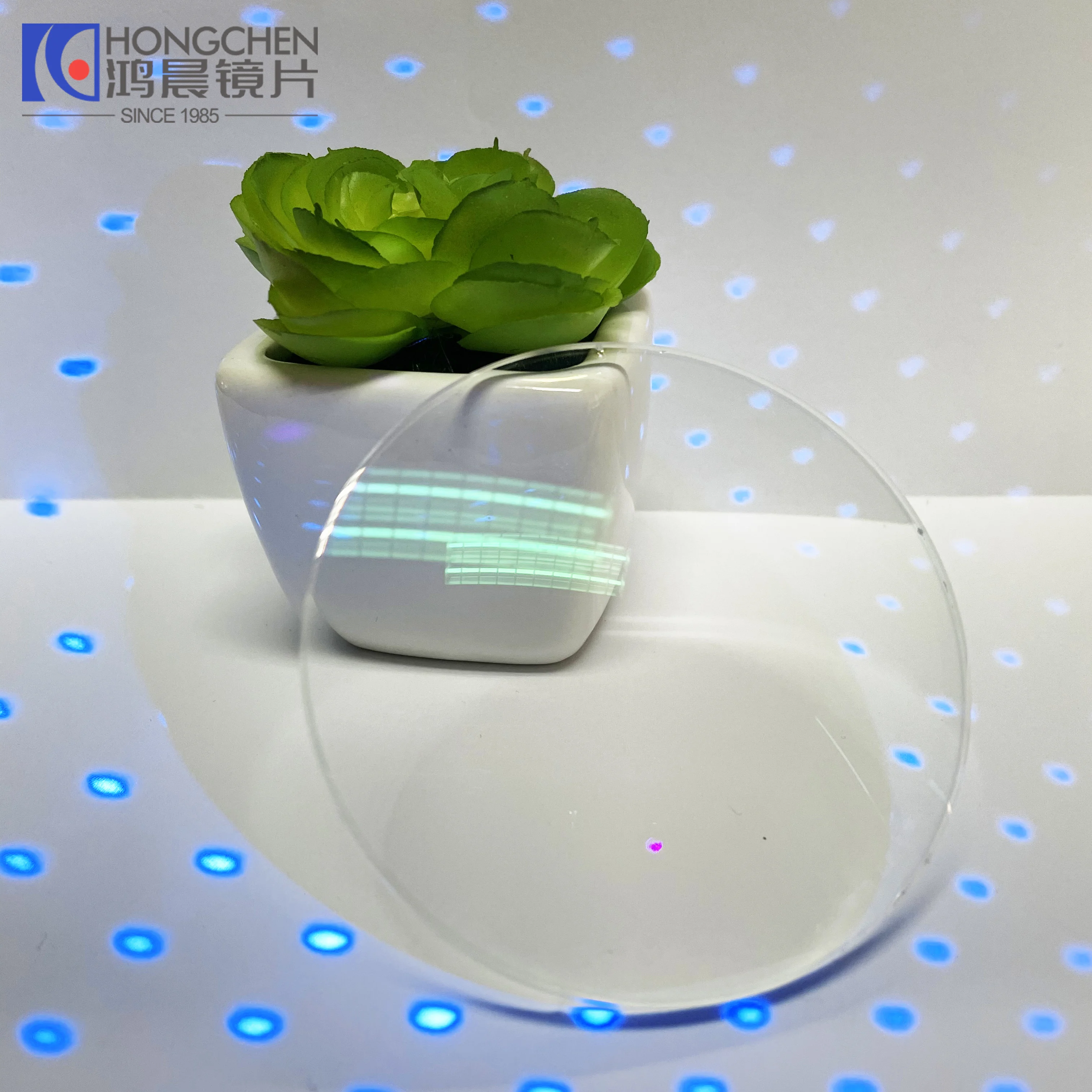 HONGCHEN RX Lab Service 1.56Index Prescriptions Freeform Green Coating Blue cut Progressive Optical Lens